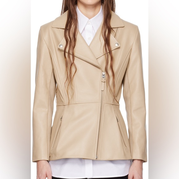 Mackage DAY Beige XS - Brand New Ladies Leather Jacket NWT - Picture 5 of 8